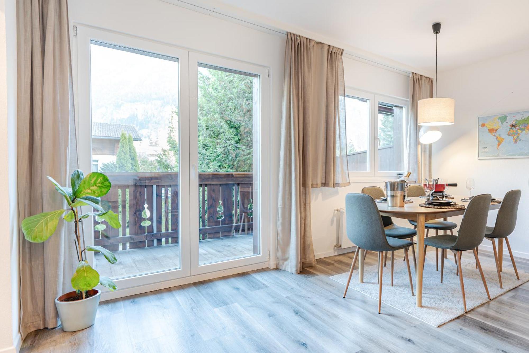 Bellevue & Classy Mountain View Apartment Kandersteg Esterno foto