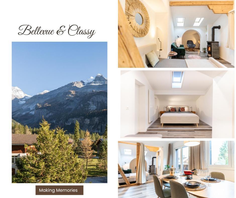 Bellevue & Classy Mountain View Apartment Kandersteg Esterno foto
